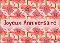 Fleurs &eacute;clatantes pour un anniversaire joyeux